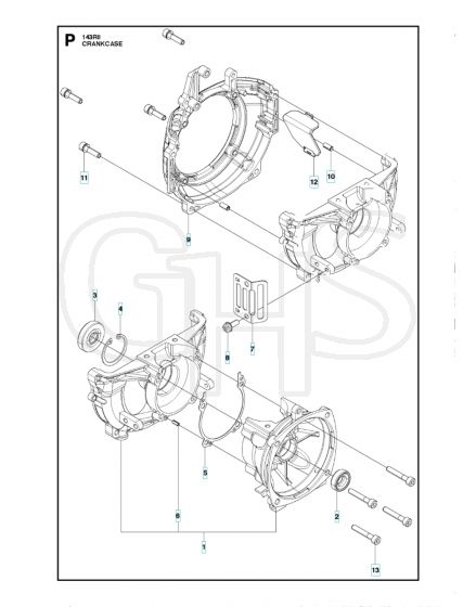 Husqvarna 143R-II - Crankcase