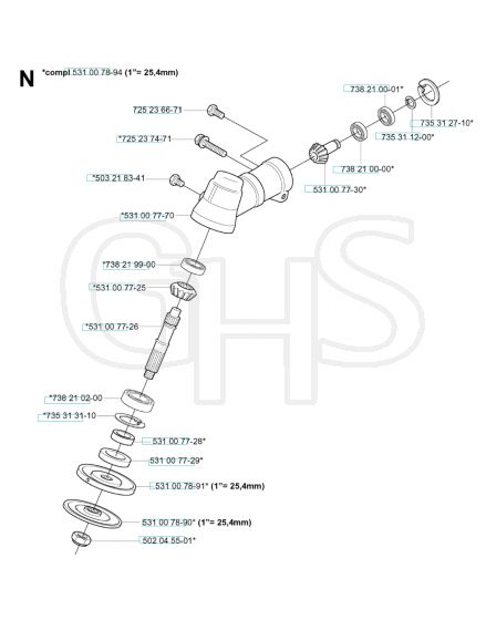 Husqvarna 152RJ - Bevel Gear