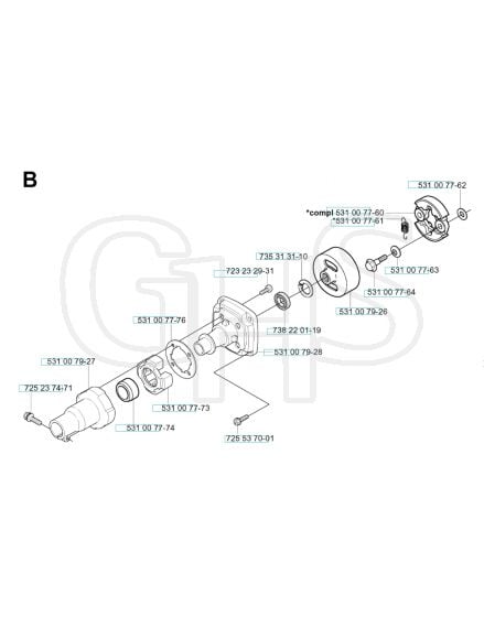 Husqvarna 152RJ - Clutch