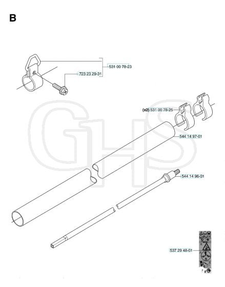 Husqvarna 153R - Shaft