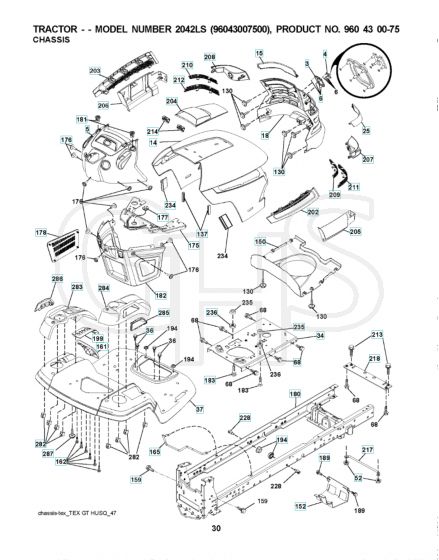 Husqvarna 2042Ls - Chassis & Frame