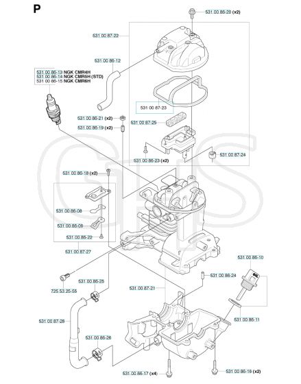 Husqvarna 224L - Cylinder & Crankcase