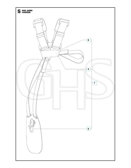 Husqvarna 233R - Harness