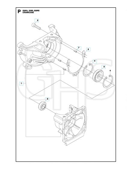 Husqvarna 233RJ - Crankcase