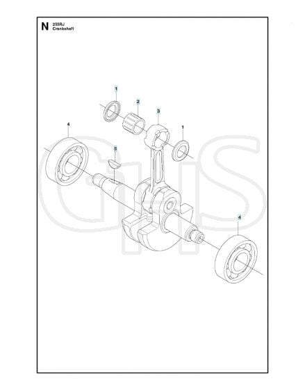 Husqvarna 233RJ - Crankshaft