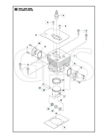 Husqvarna 233RJ - Cylinder Piston