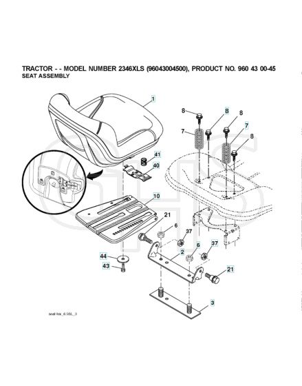 Husqvarna 2346Xls - Seat