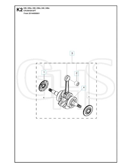 Husqvarna 236 - Crankshaft 2