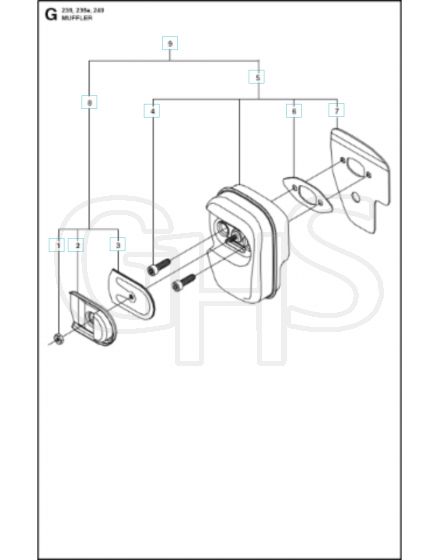 Husqvarna 236 - Muffler