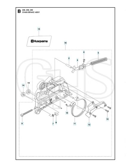 Husqvarna 240 - Chain Brake