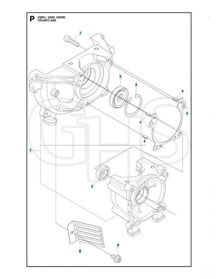 Husqvarna 243RJ - Crankcase