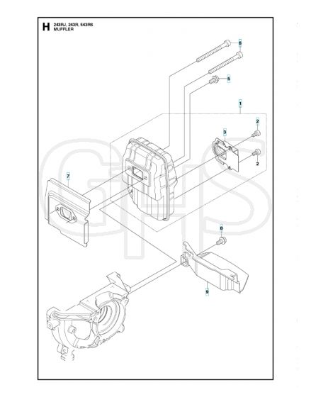 Husqvarna 243RJ - Muffler