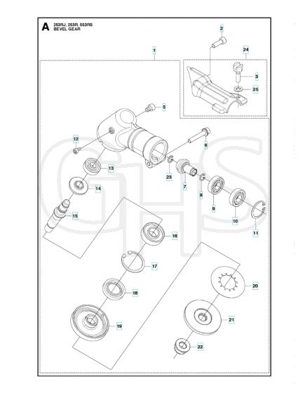 Husqvarna 253R - Bevel Gear