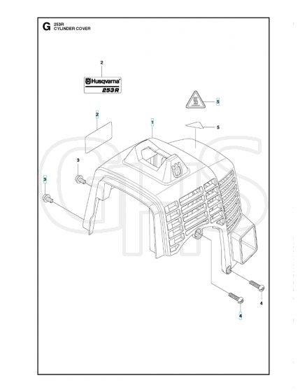 Husqvarna 253R - Cylinder Cover