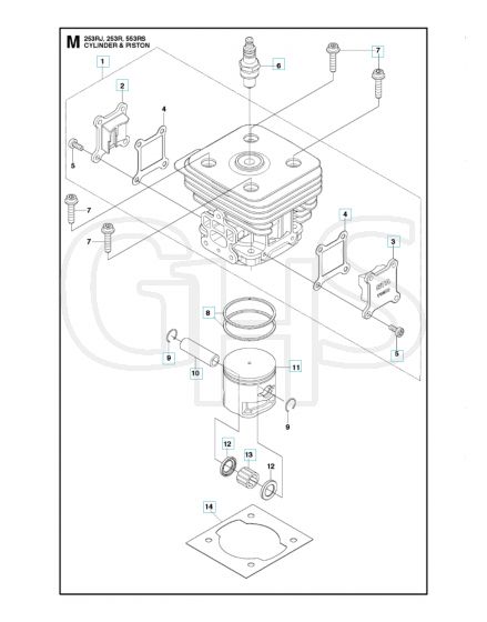 Husqvarna 253R - Cylinder Piston