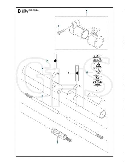 Husqvarna 253R - Shaft