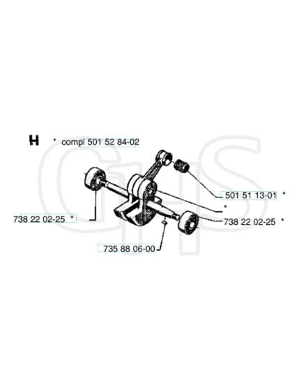 Husqvarna 266 - Crankshaft