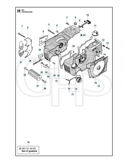 Husqvarna 281XP - Crankcase