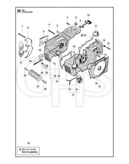 Husqvarna 288XP - Crankcase