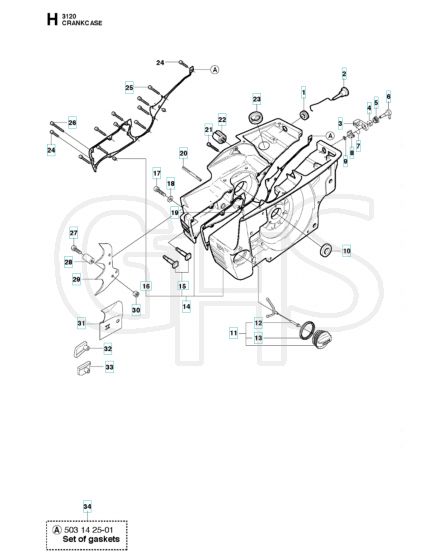 Husqvarna 3120XP - Crankcase