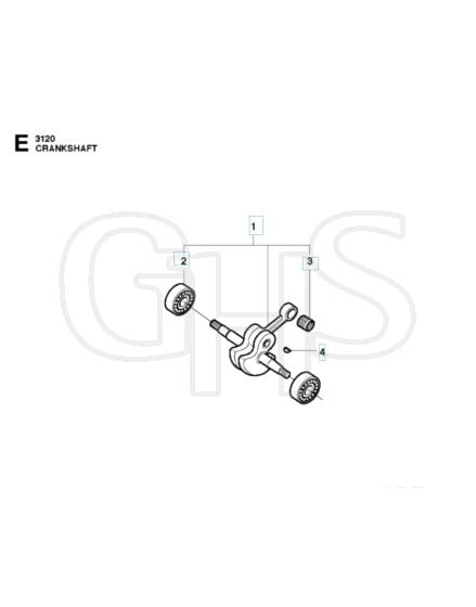 Husqvarna 3120XP - Crankshaft