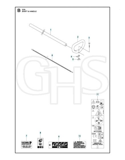 Husqvarna 322L - Shaft & Handle