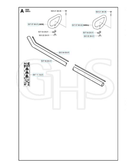 Husqvarna 323E - Shaft & Handle