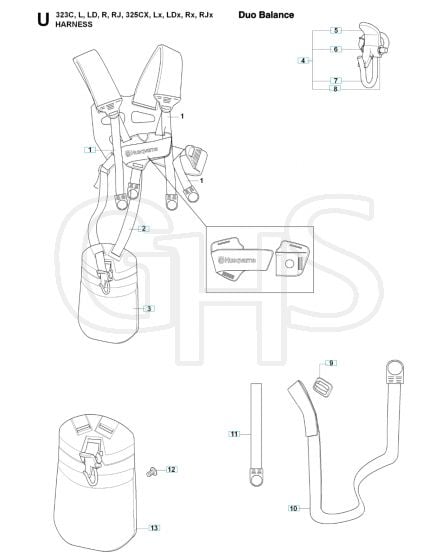 Husqvarna 323L - Harness