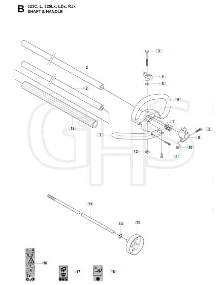 Husqvarna 323L - Shaft & Handle