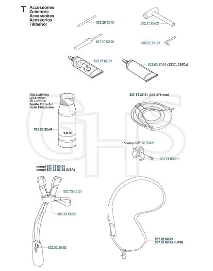 Husqvarna 323RJx - Accessories