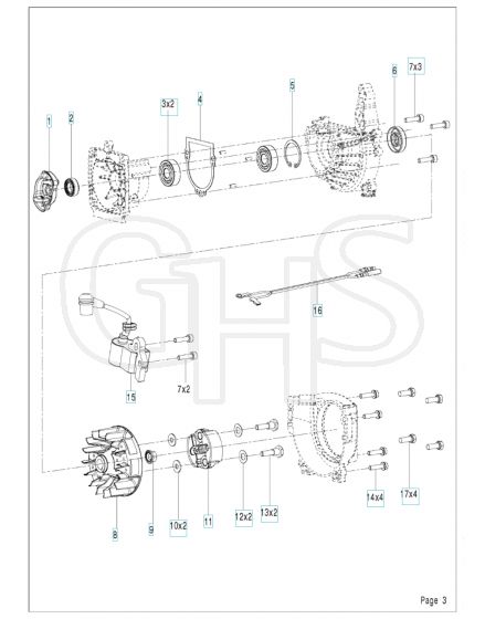 Husqvarna 323S15 - Crankcase & Clutchdrum