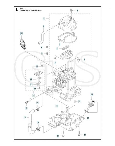 Husqvarna 324L - Cylinder & Crankcase