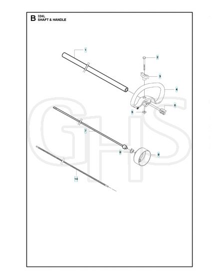 Husqvarna 324L - Shaft & Handle