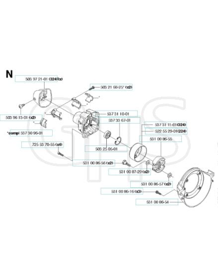 Husqvarna 324Ldx - Clutch