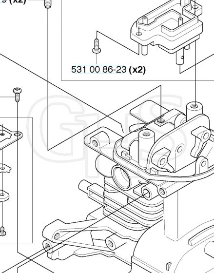 Husqvarna 324Ldx - Cylinder & Crankcase