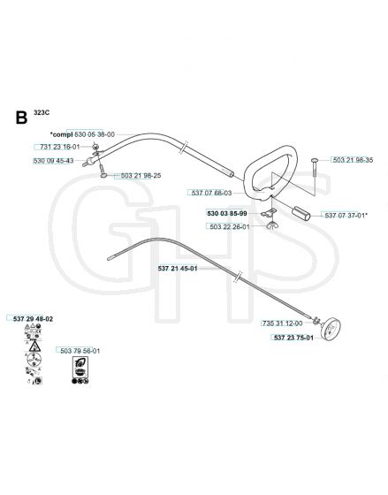 Husqvarna 325RDx - Shaft & Handle