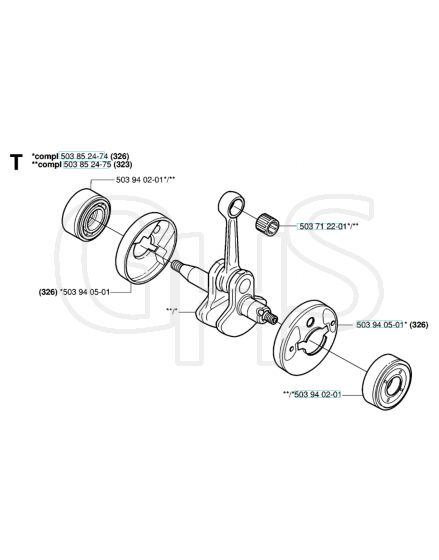 Husqvarna 326C - Crankshaft