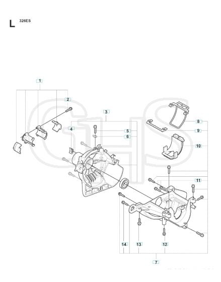 Husqvarna 326Es - Crankcase