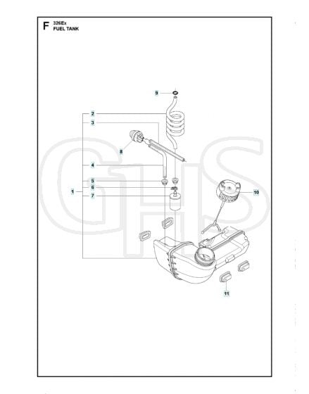Husqvarna 326Ex - Fuel Tank