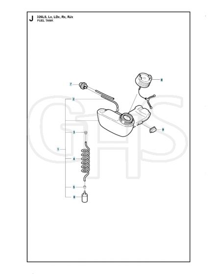 Husqvarna 326Ls - Fuel Tank