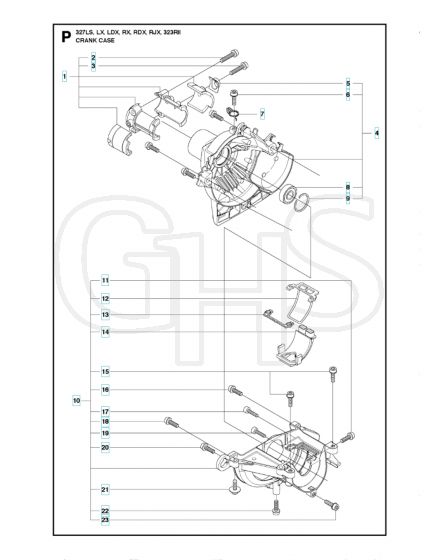 Husqvarna 327Ldx - Crankcase