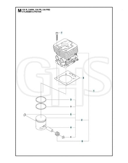 Husqvarna 336FR - Cylinder Piston