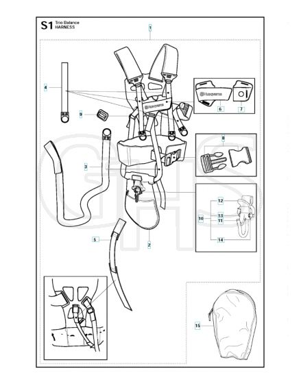 Husqvarna 343R - Harness