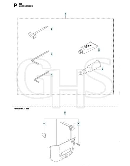 Husqvarna 353 - Accessories