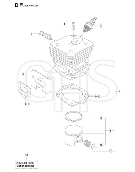 Husqvarna 353 - Cylinder Piston