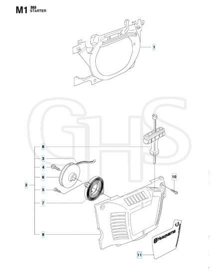 Husqvarna 353 - Starter