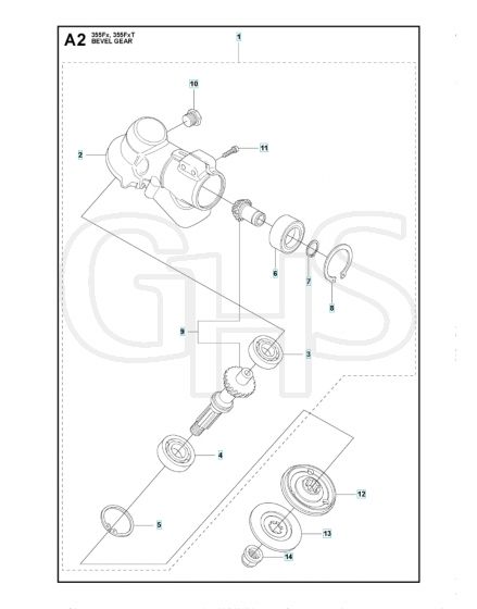 Husqvarna 355Fx - Bevel Gear