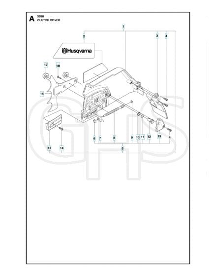 Husqvarna 365H - Clutch Cover