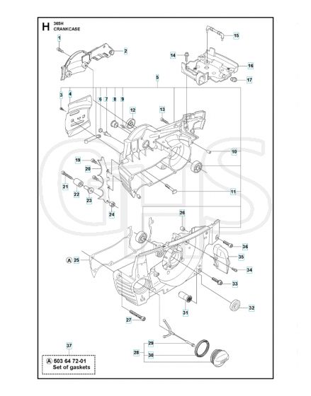 Husqvarna 365H - Crankcase