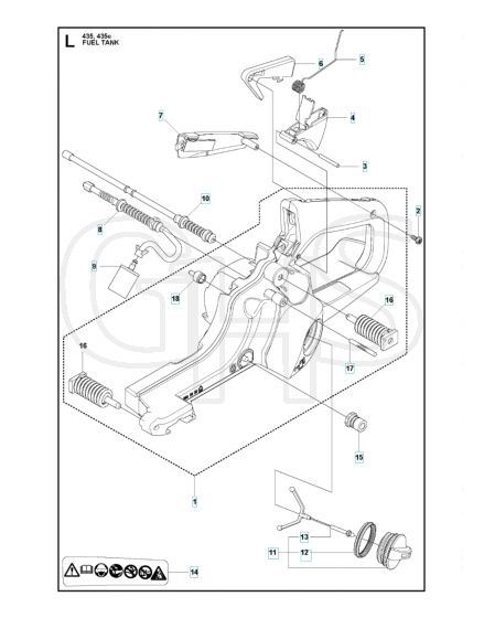 Husqvarna 435 - Fuel Tank